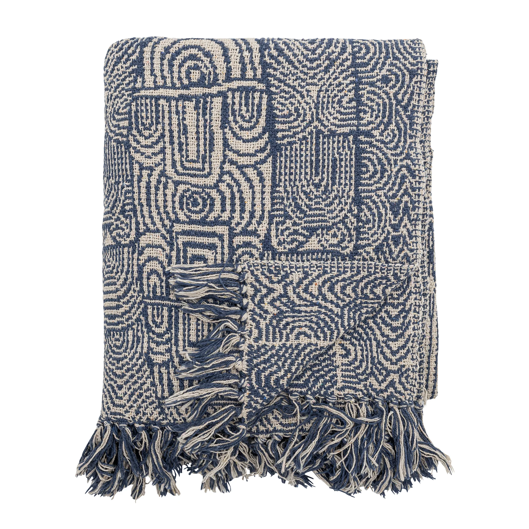 Bresso Blue Recycled Cotton Throw
