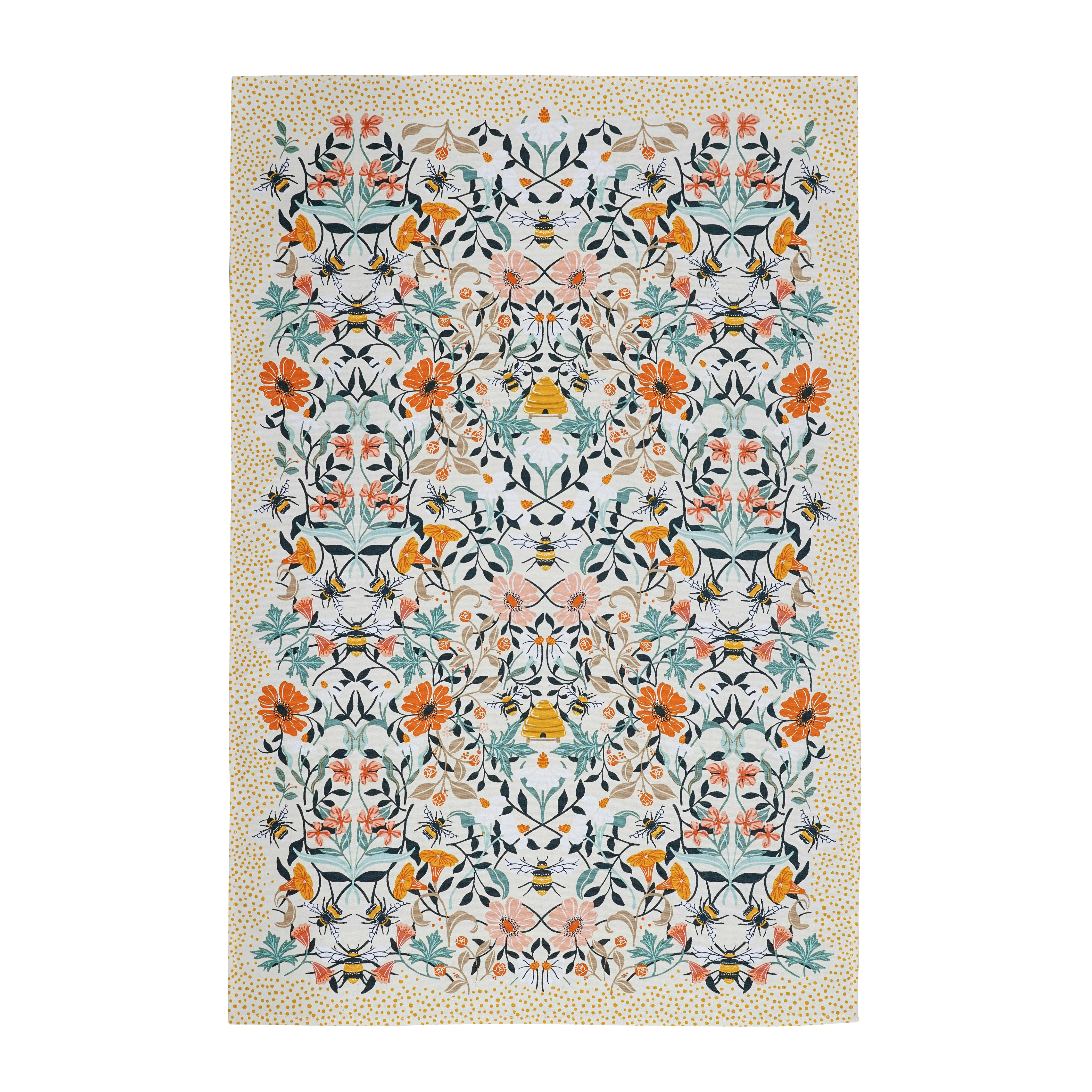 Cotton Tea Towel - Bee Bloom