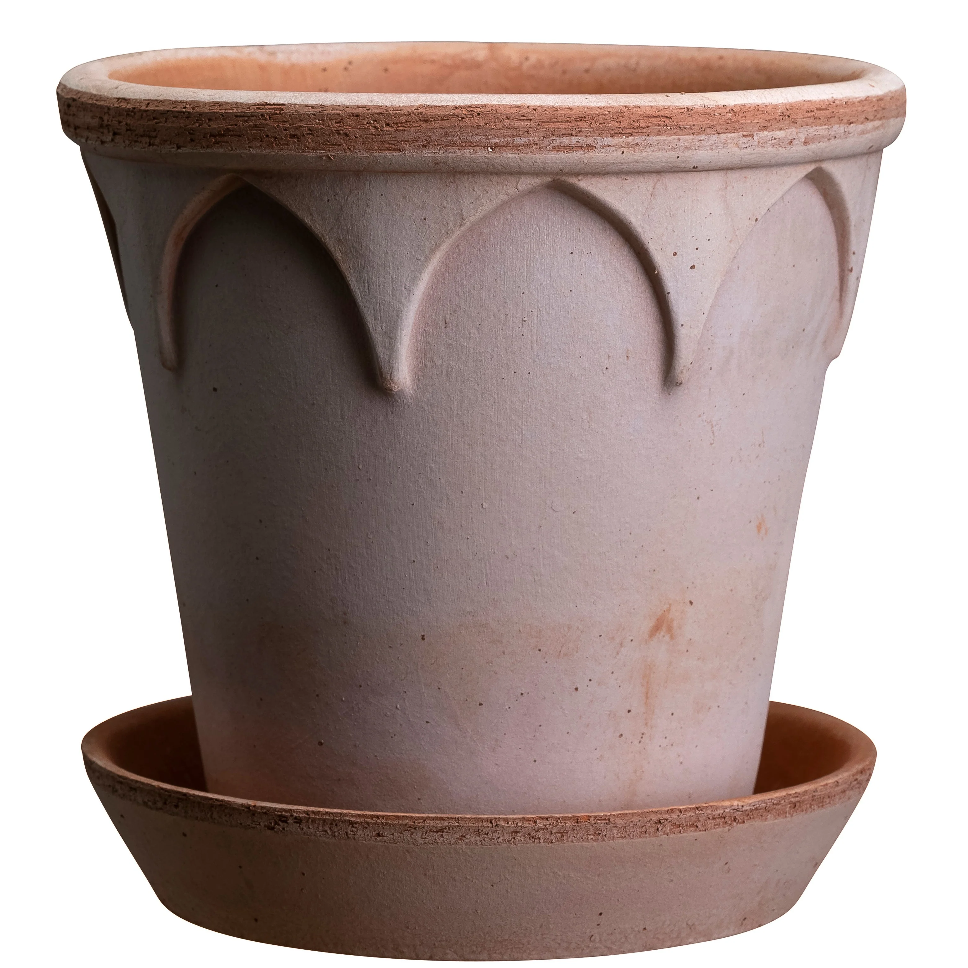 Bergs Potter - Elizabeth Terracotta Pot and Saucer 14cm
