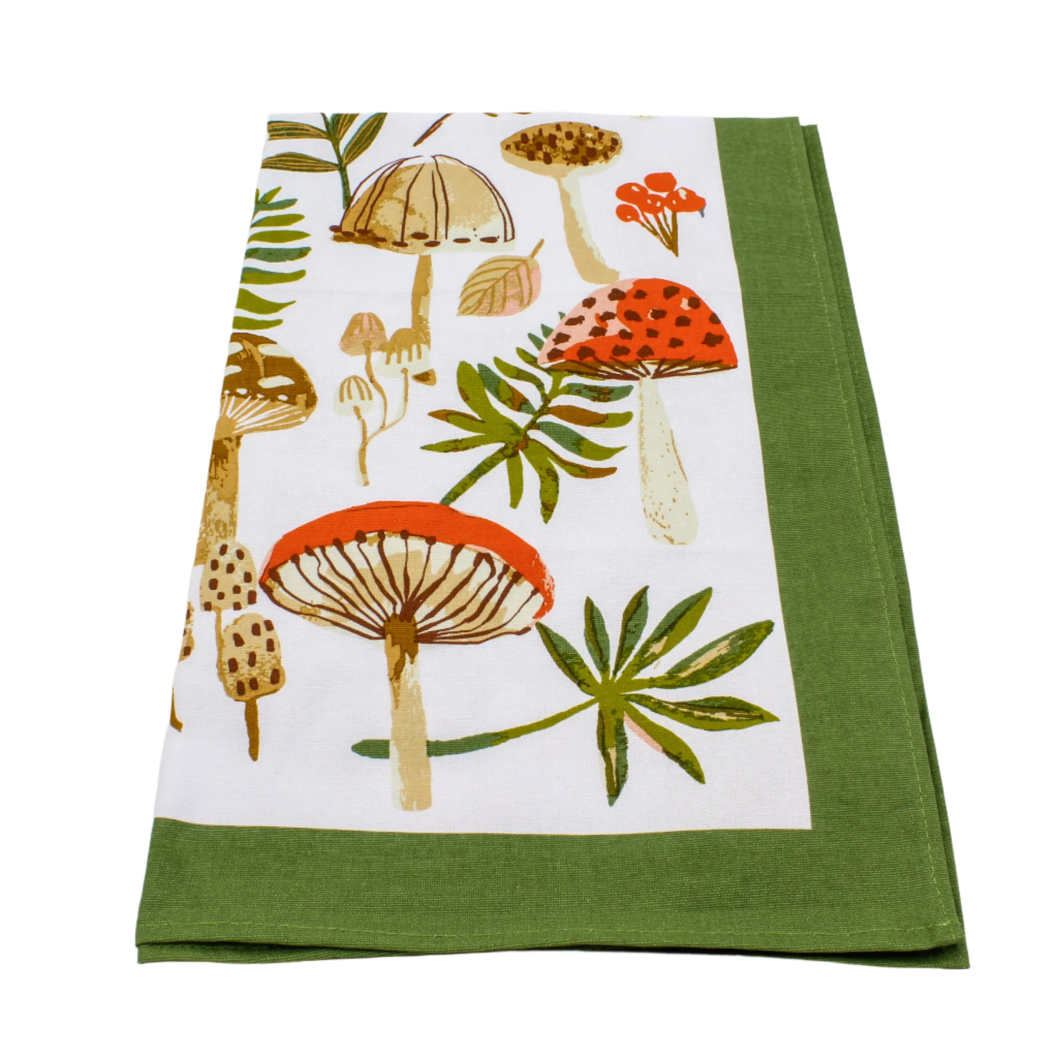 Cotton Tea Towel - Mushrooms