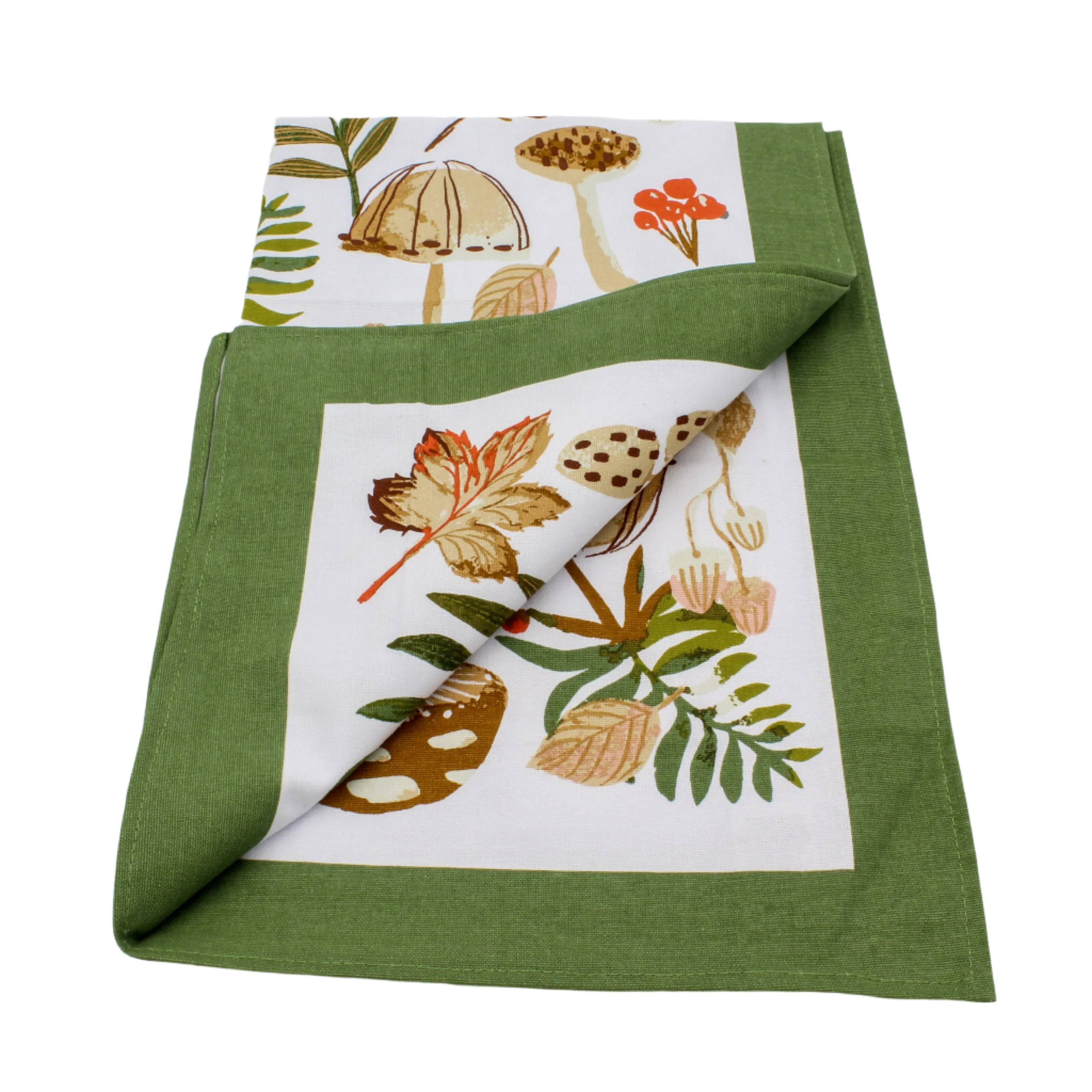Cotton Tea Towel - Mushrooms - Image 2