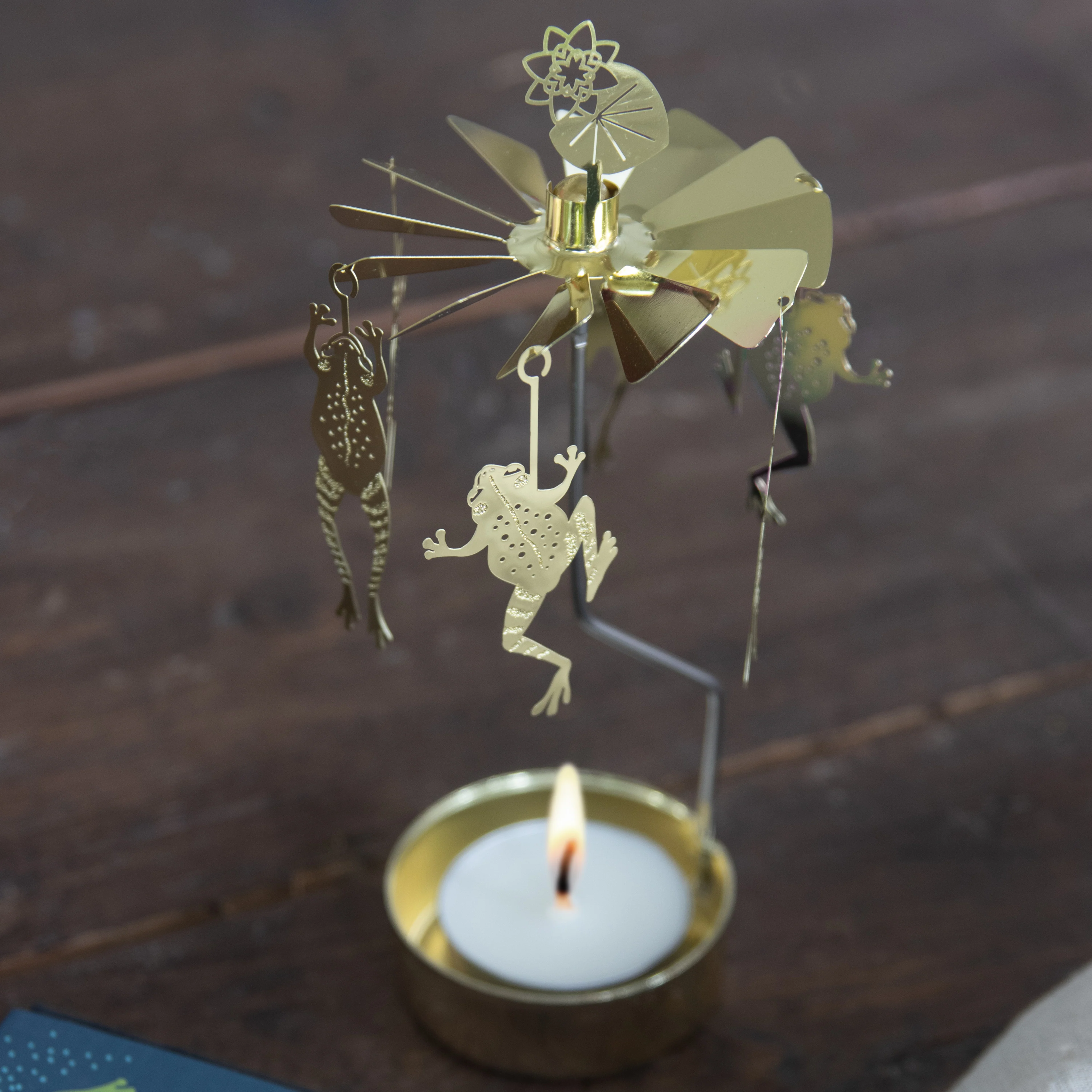 Rotary Candle Holder - Frogs - Image 2