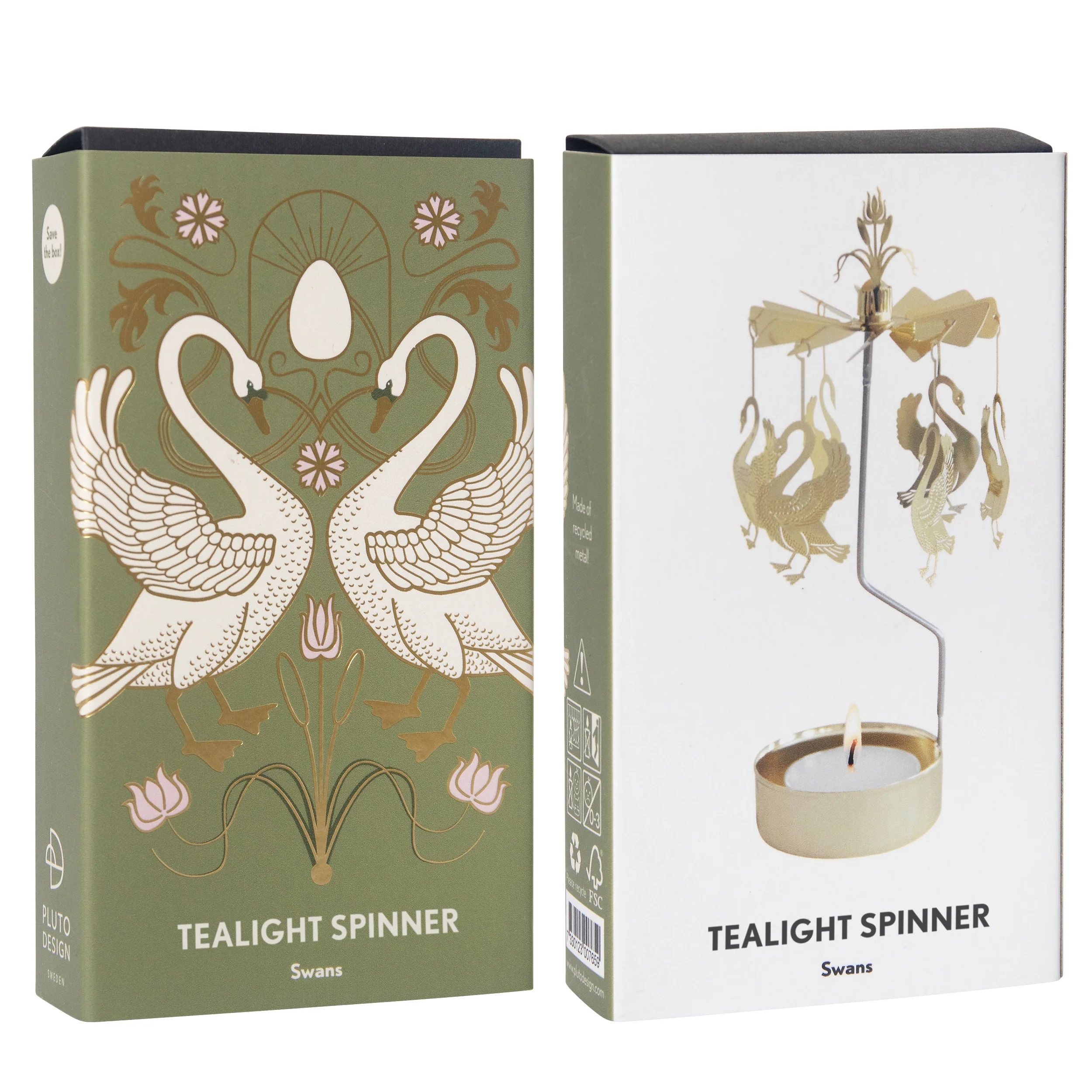 Rotary Candle Holder - Swans - Image 3