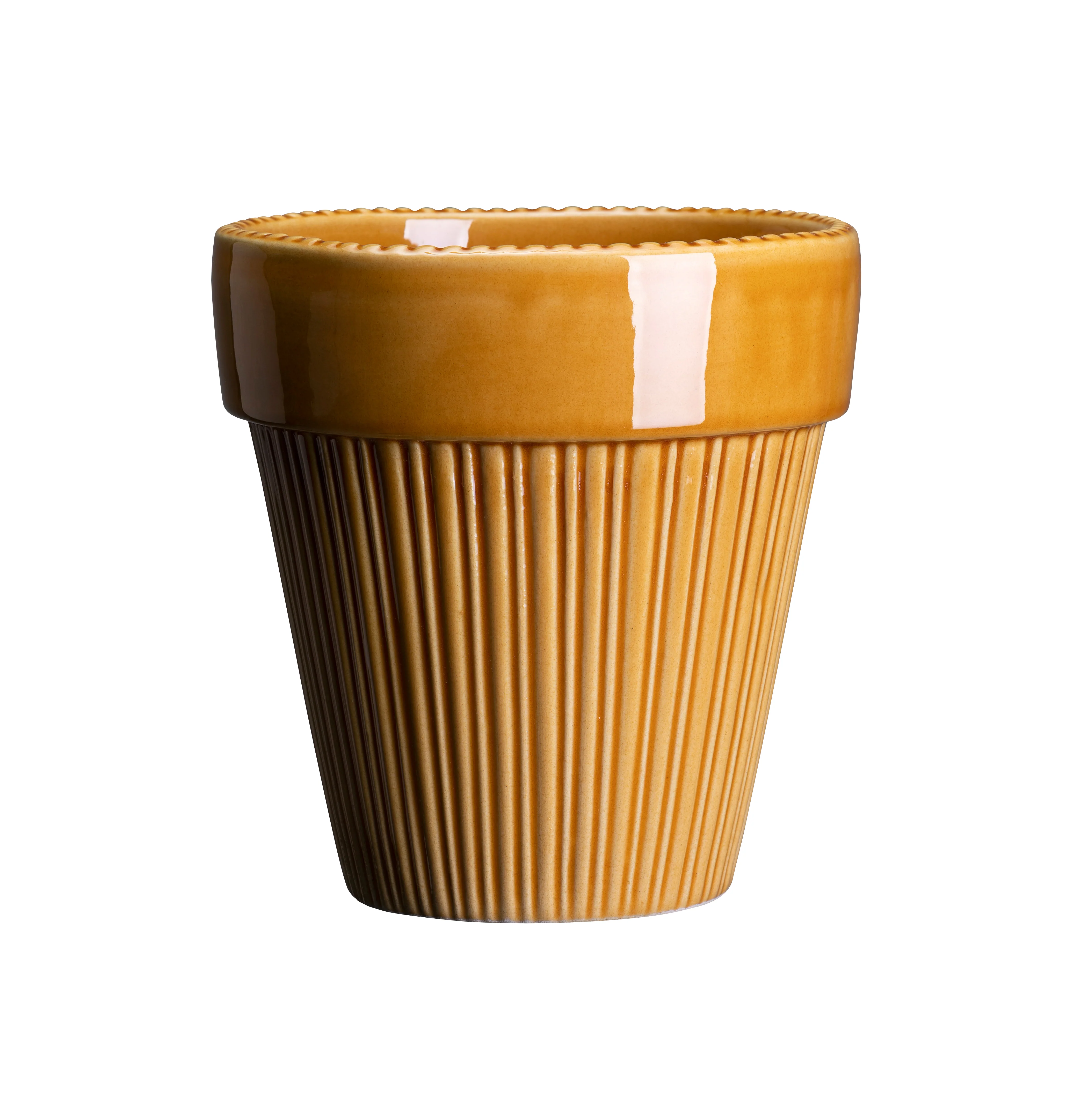 Bergs Potter - Simona Terracotta Pot and Saucer 12cm - Image 4